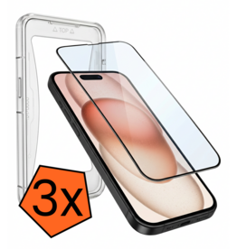 Nomfy Nomfy iPhone 15 Pro Max Hybrid Screenprotector - 3 PACK
