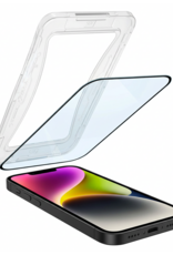 NoXx Screenprotector Geschikt voor iPhone 14 Screenprotector Met Montage Frame Hybrid Flexibel Glass Full Cover
