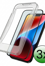 BASEY. Screenprotector Geschikt voor iPhone 14 Plus Screenprotector Met Montage Frame Beschermglas Flexibel Full Cover - Screenprotector Geschikt voor iPhone 14 Plus Screen Protector Met Installatie Kit Full Cover - 3 Stuks