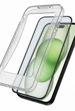 BASEY. Screenprotector Geschikt voor iPhone 15 Screenprotector Met Montage Frame Beschermglas Flexibel Full Cover - Screenprotector Geschikt voor iPhone 15 Screen Protector Met Installatie Kit Full Cover