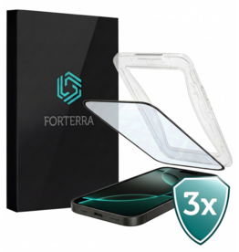 Forterra Forterra iPhone 16 Pro Max Hybrid Screenprotector - 3 PACK