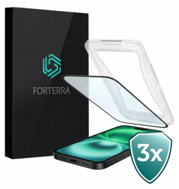 Forterra Forterra iPhone 16 Plus Hybrid Screenprotector - 3 PACK