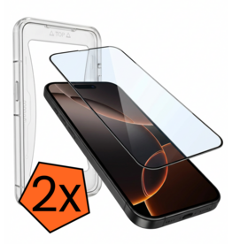 Nomfy Nomfy iPhone 16 Pro Hybrid Screenprotector - 2 PACK