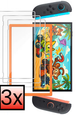 NoXx NoXx Nintendo Switch 2 Screenprotector Met Installatieframe - 3 PACK