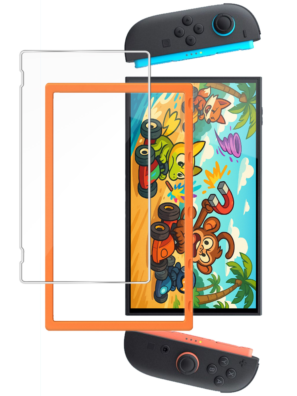 NoXx NoXx Nintendo Switch 2 Screenprotector Met Installatieframe