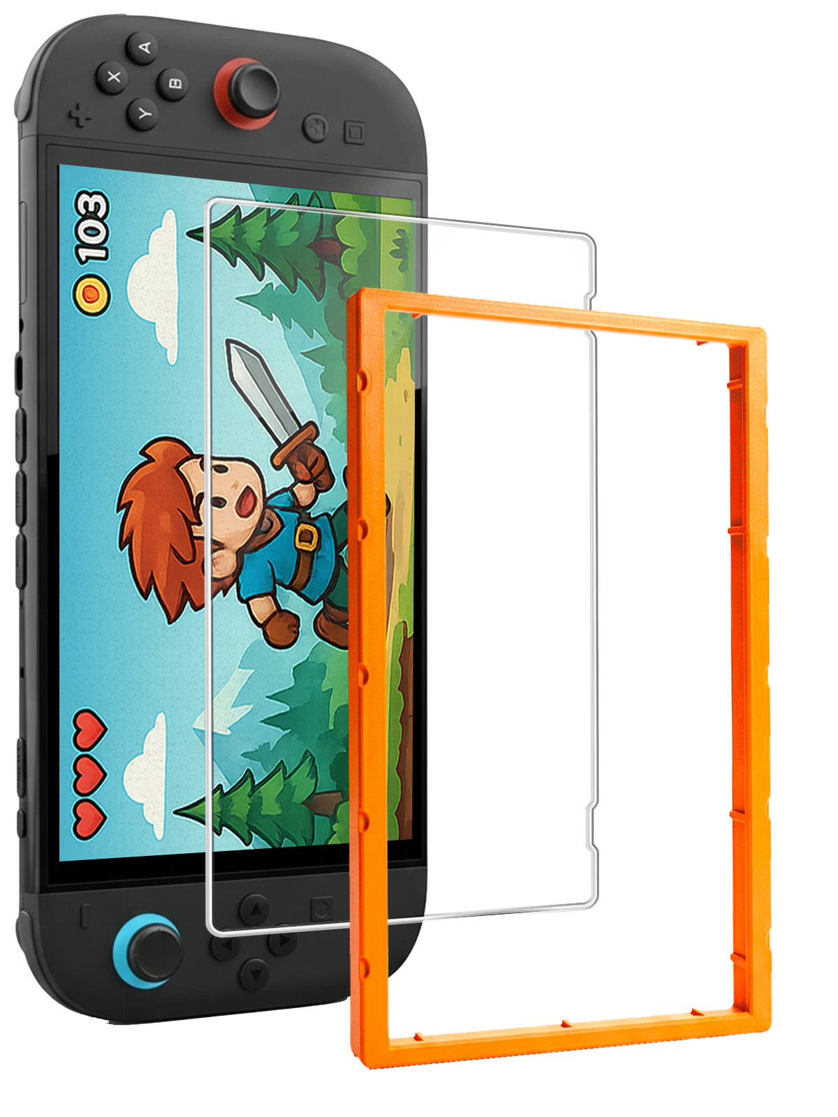 BASEY. BASEY. Nintendo Switch 2 Screenprotector Met Installatieframe