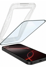 NoXx Screenprotector Geschikt voor iPhone 16 Pro Screenprotector Met Montage Frame Hybrid Flexibel Glass Full Cover