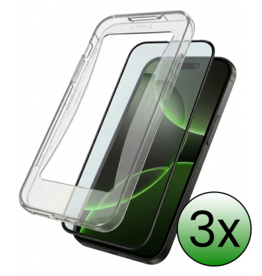 BASEY. BASEY. iPhone 16 Pro Max Hybrid Screenprotector - 3 PACK