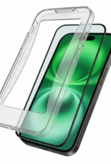 BASEY. Screenprotector Geschikt voor iPhone 16 Screenprotector Met Montage Frame Beschermglas Full Cover - Screenprotector Geschikt voor iPhone 16 Screen Protector Met Installatie Kit Full Cover