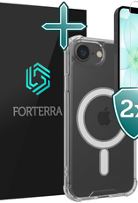 Forterra Forterra iPhone 17e Magsafe Hoesje Transparant Met 2x Screenprotector