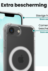 Forterra Forterra iPhone 17e Magsafe Hoesje Transparant Met 2x Screenprotector