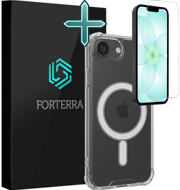 Forterra Forterra iPhone 17e Magsafe Hoesje Transparant Met Screenprotector