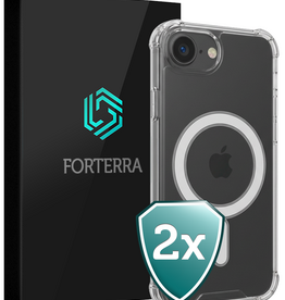 Forterra Forterra iPhone 17e Magsafe Hoesje - Transparant - 2 PACK
