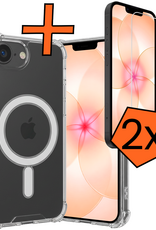 Nomfy Nomfy iPhone 17e Magsafe Hoesje Transparant Met 2x Screenprotector