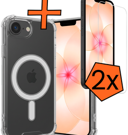 Nomfy Nomfy iPhone 17e Magsafe Hoesje Transparant Met 2x Screenprotector