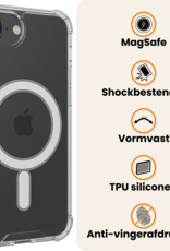 Nomfy Nomfy iPhone 17e Magsafe Hoesje Transparant Met 2x Screenprotector