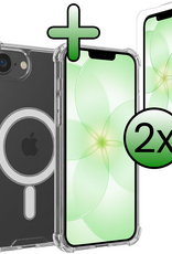 BASEY. BASEY. iPhone 17e Magsafe Hoesje Transparant Met 2x Screenprotector