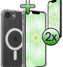BASEY. BASEY. iPhone 17e Magsafe Hoesje Transparant Met 2x Screenprotector