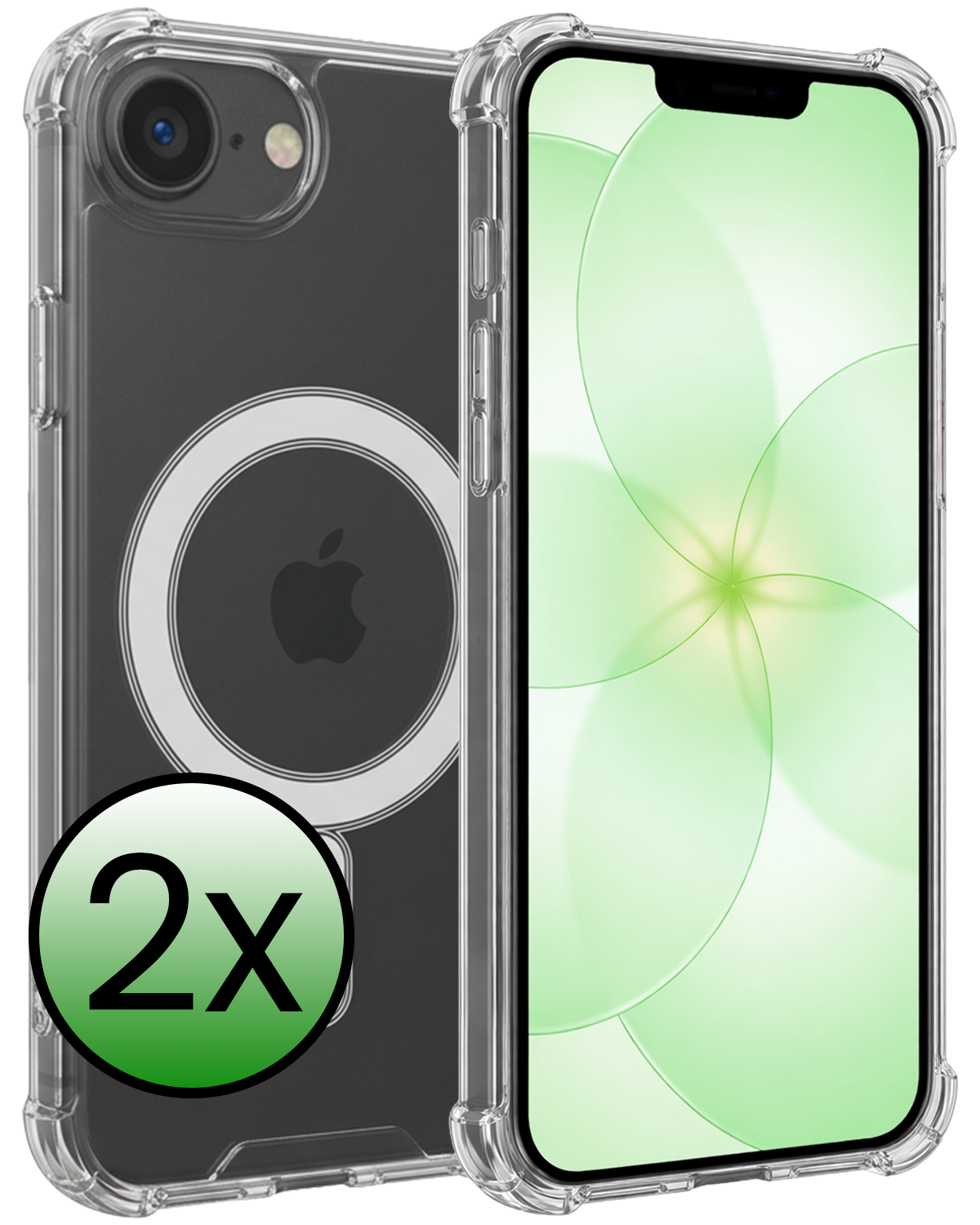 BASEY. BASEY. iPhone 17e Magsafe Hoesje - Transparant - 2 PACK