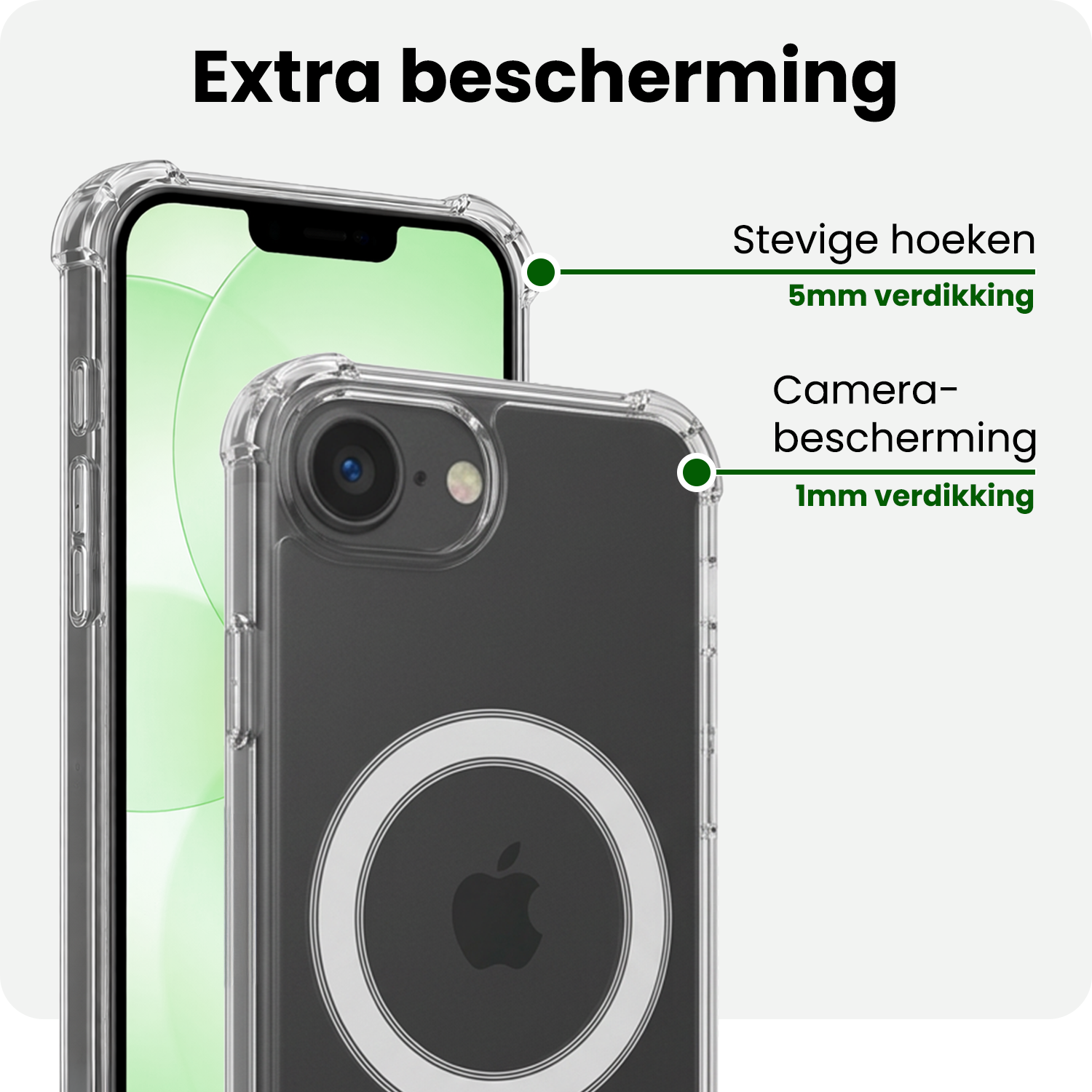 BASEY. BASEY. iPhone 17e Magsafe Hoesje - Transparant