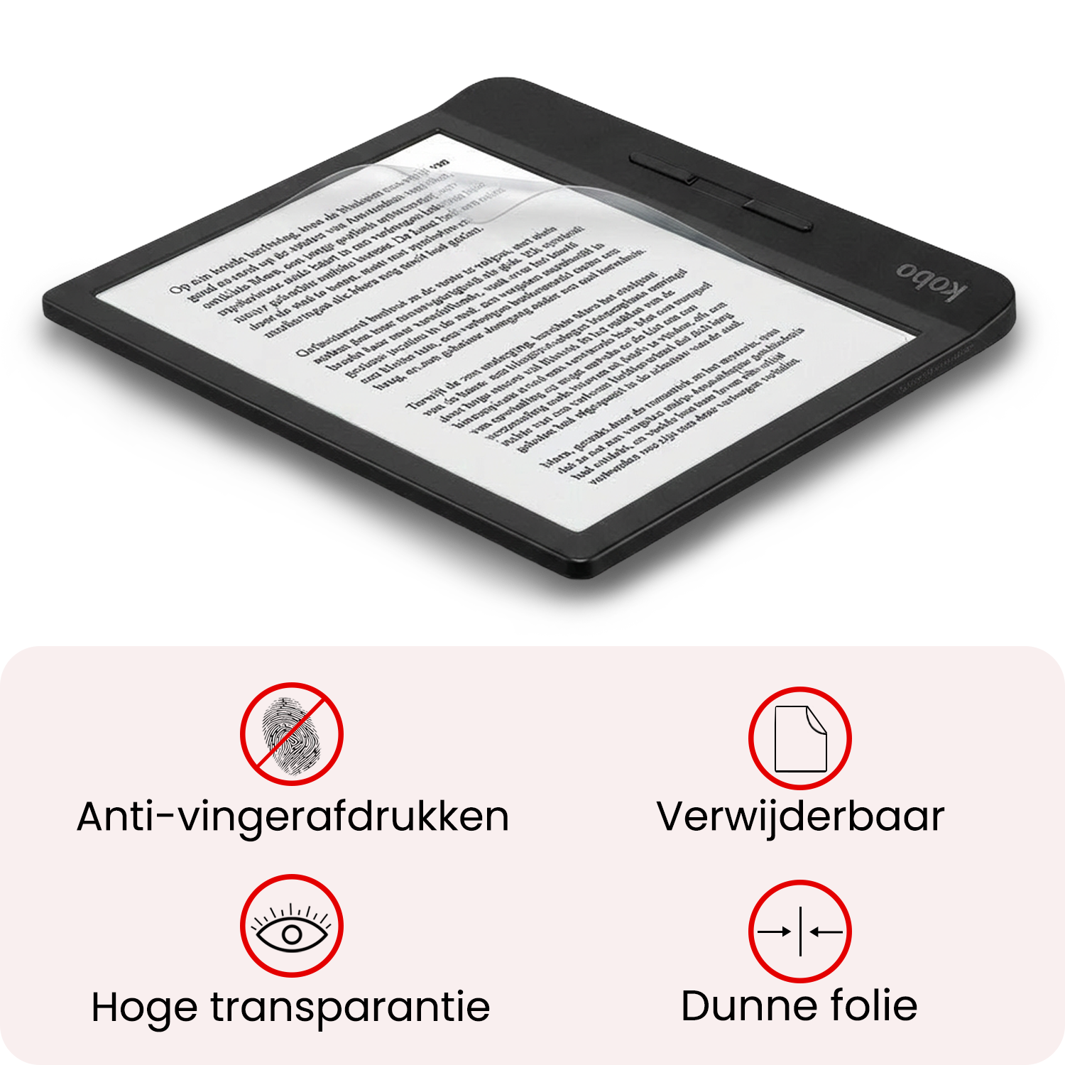 NoXx NoXx Kobo Libra H2O Schermfolie - 3 stuks