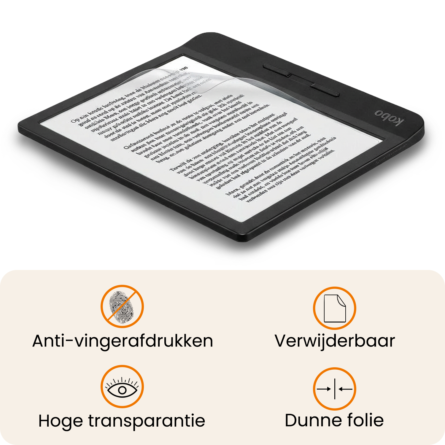 Nomfy Nomfy Kobo Libra H2O Schermfolie - 3 stuks