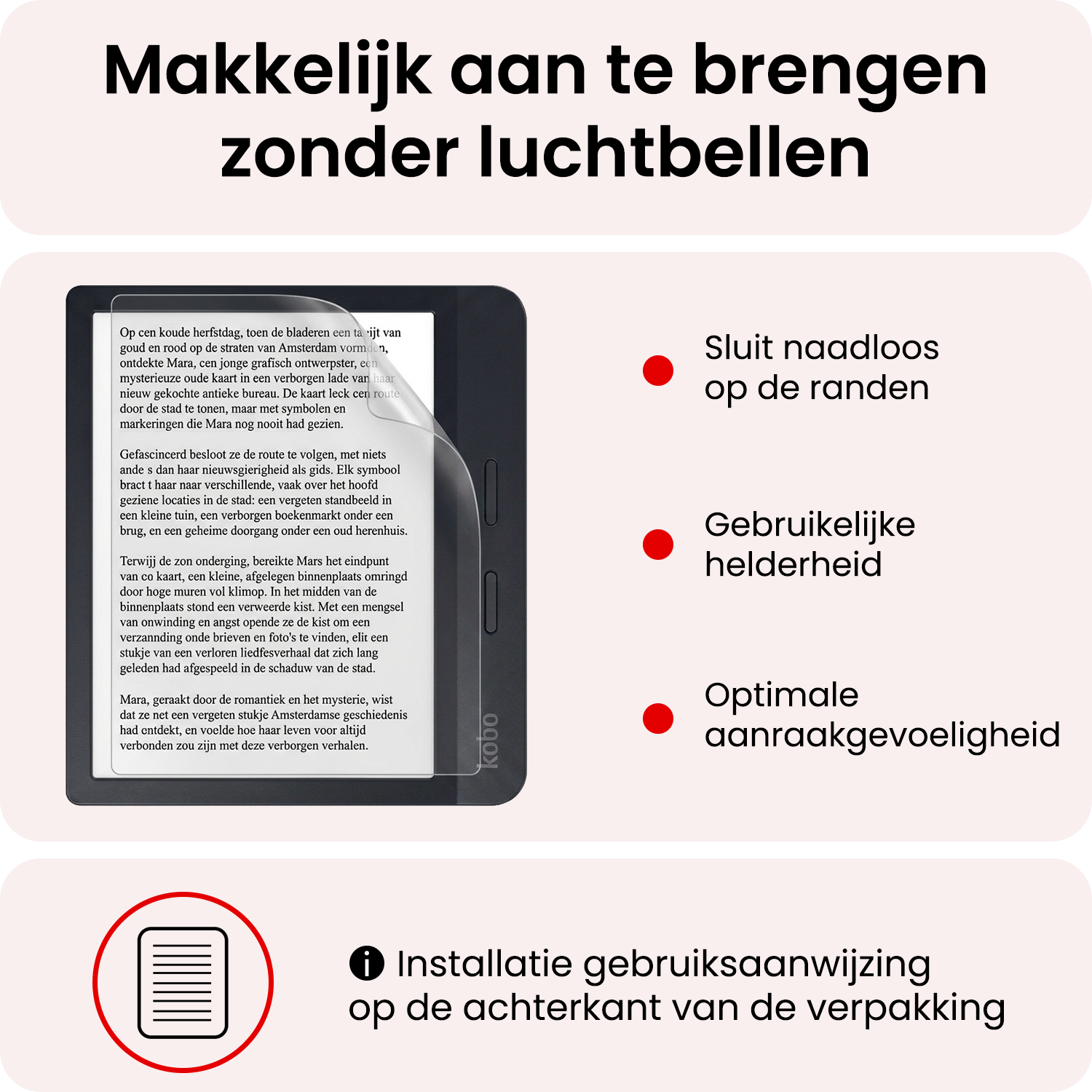 NoXx NoXx Kobo Sage Schermfolie - 3 stuks