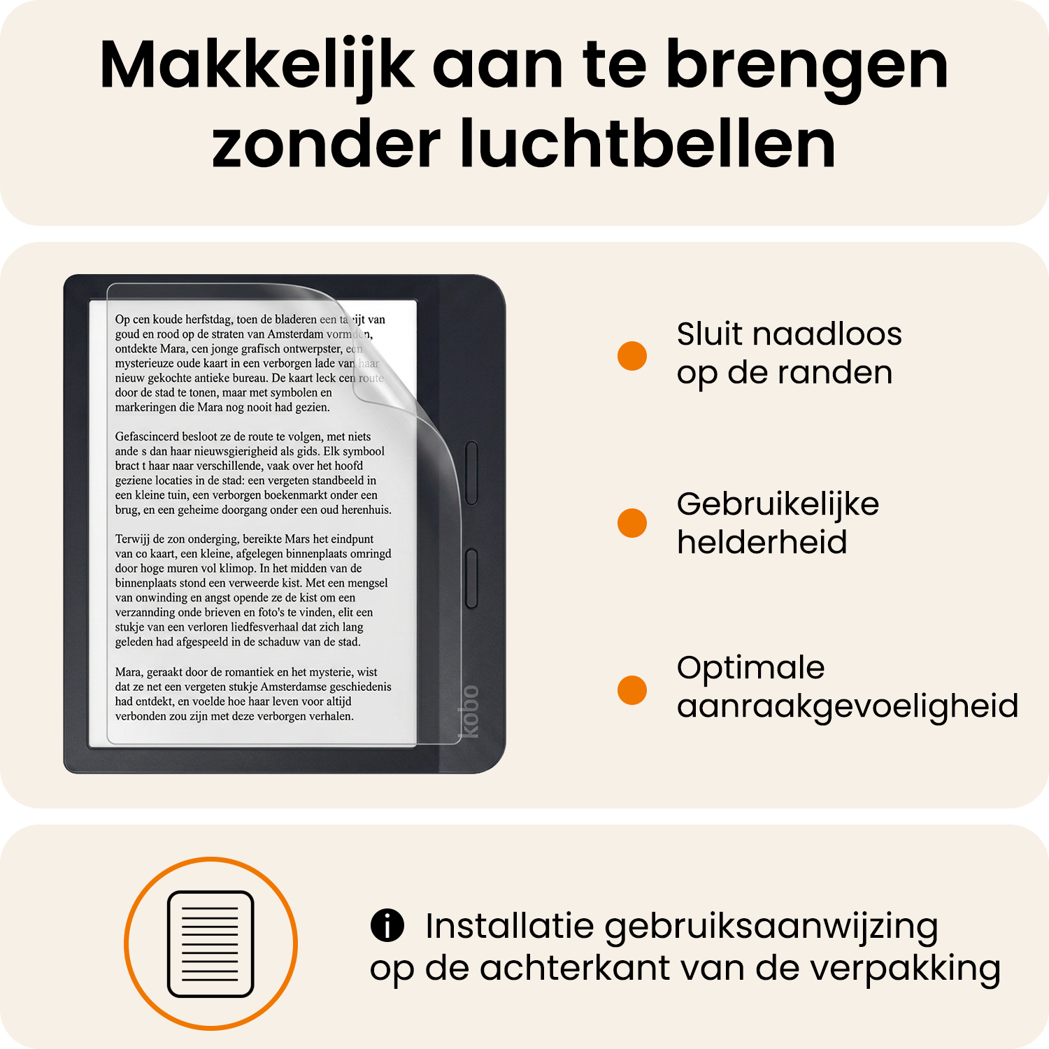 Nomfy Nomfy Kobo Sage Schermfolie - 2 stuks