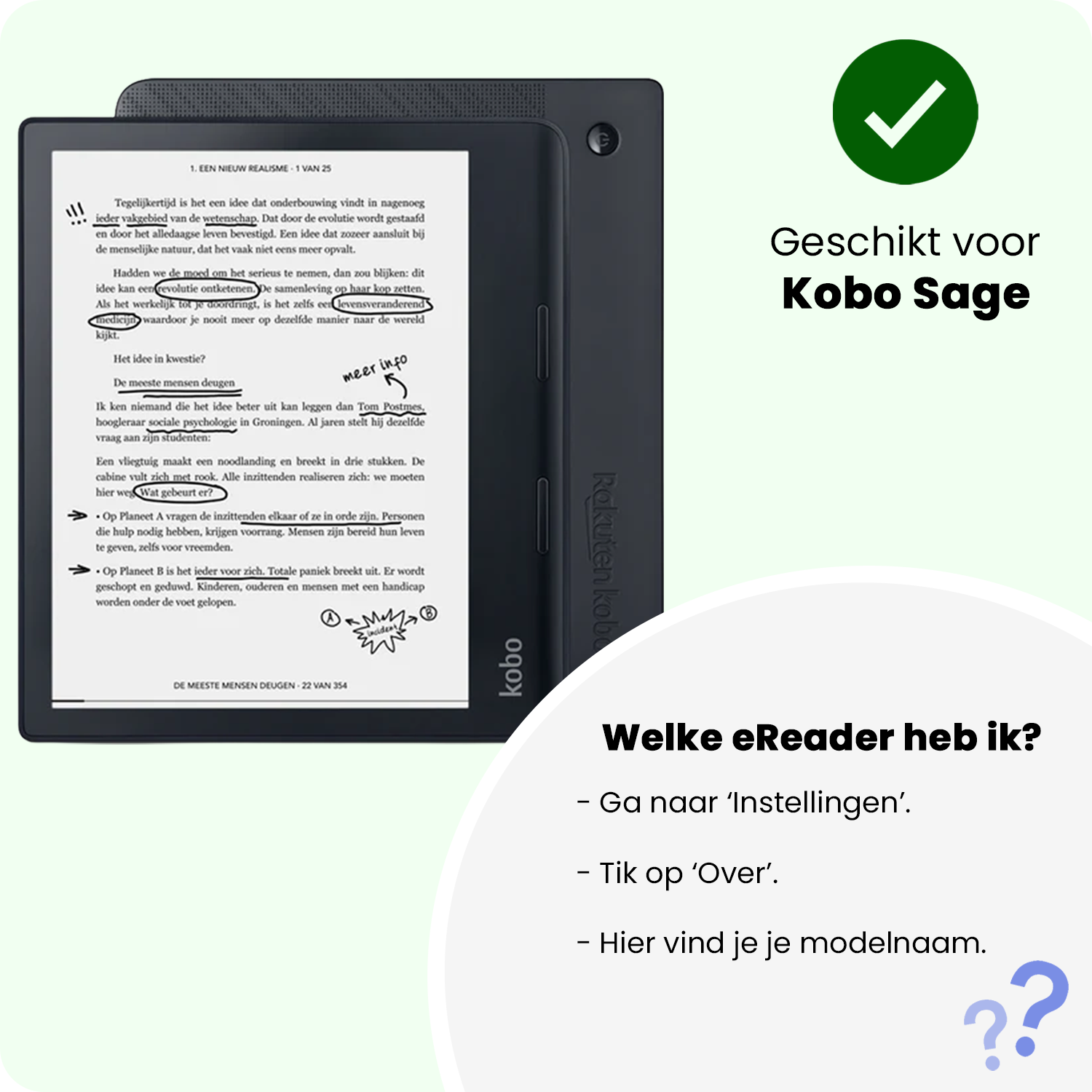 Nomfy Nomfy Kobo Sage Schermfolie - 2 stuks