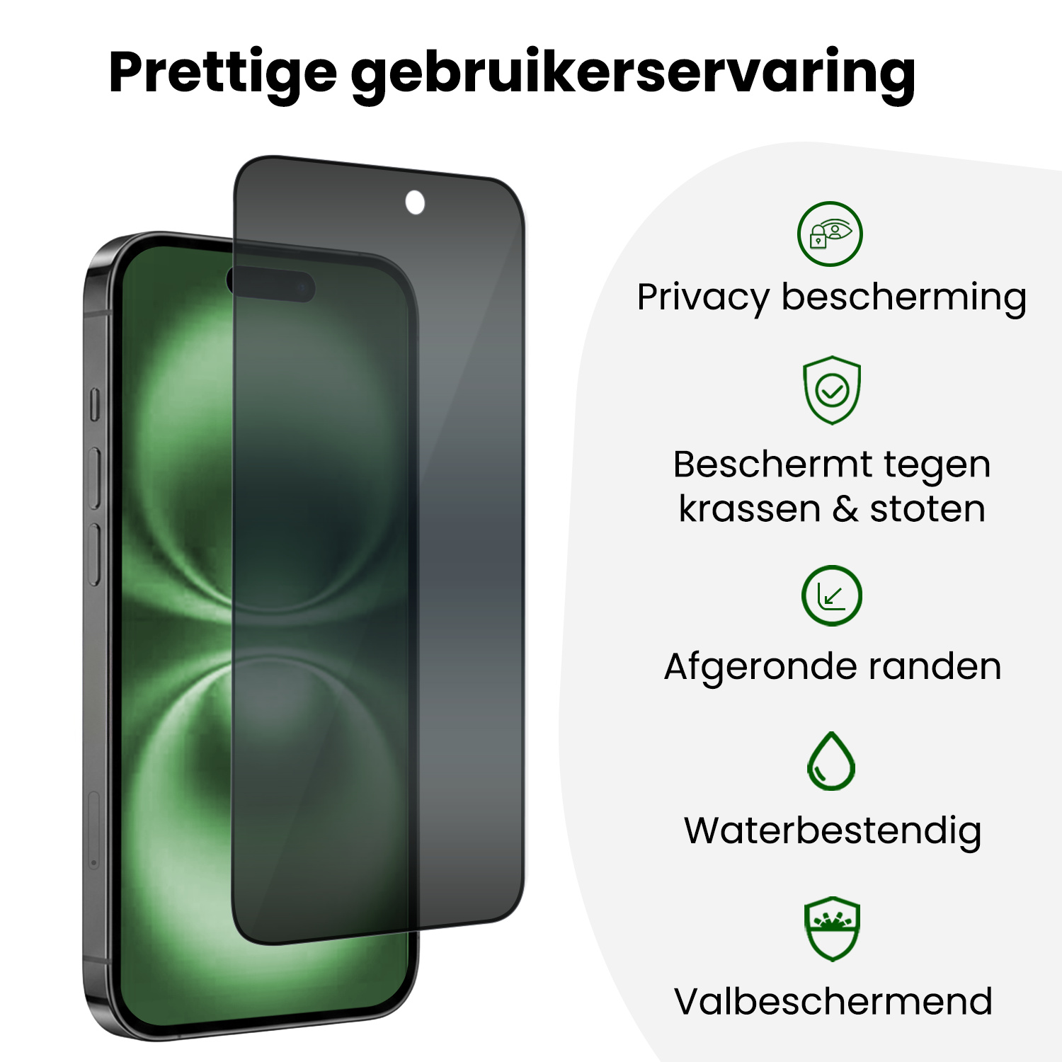 BASEY. BASEY. iPhone 16 Plus Hybrid Privacy Screenprotector