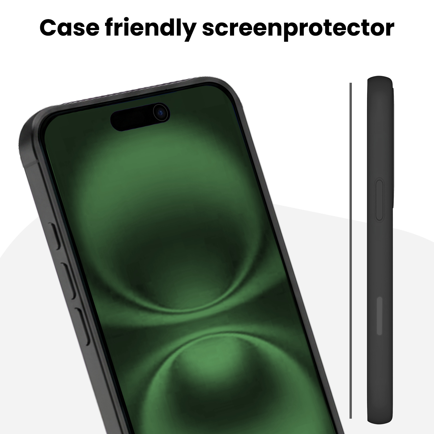 BASEY. BASEY. iPhone 16 Plus Hybrid Privacy Screenprotector - 2 PACK