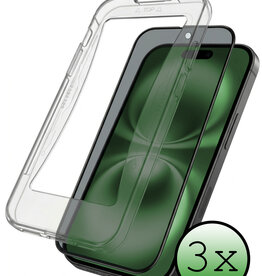 BASEY. BASEY. iPhone 16 Plus Hybrid Privacy Screenprotector - 3 PACK