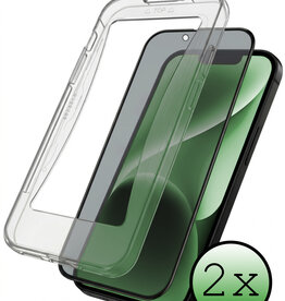 BASEY. BASEY. iPhone 14 Hybrid Privacy Screenprotector - 2 PACK