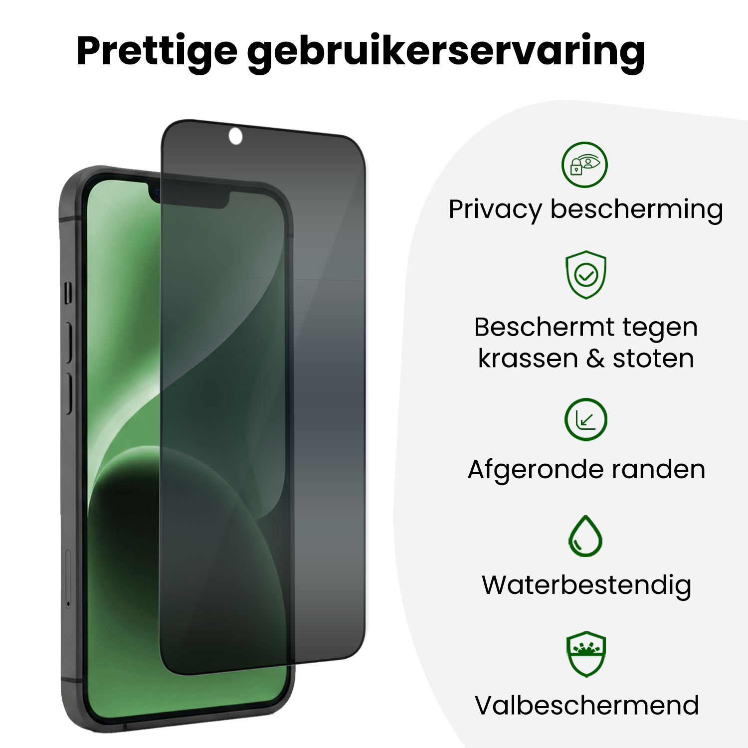 BASEY. BASEY. iPhone 14 Hybrid Privacy Screenprotector - 3 PACK