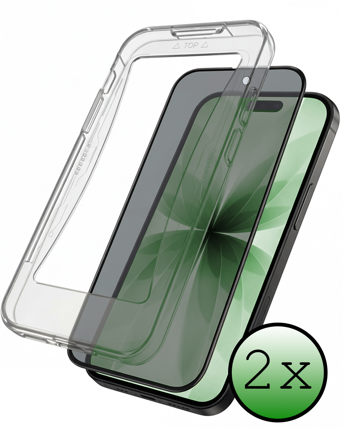 BASEY. BASEY. iPhone 17 Hybrid Privacy Screenprotector - 2 PACK