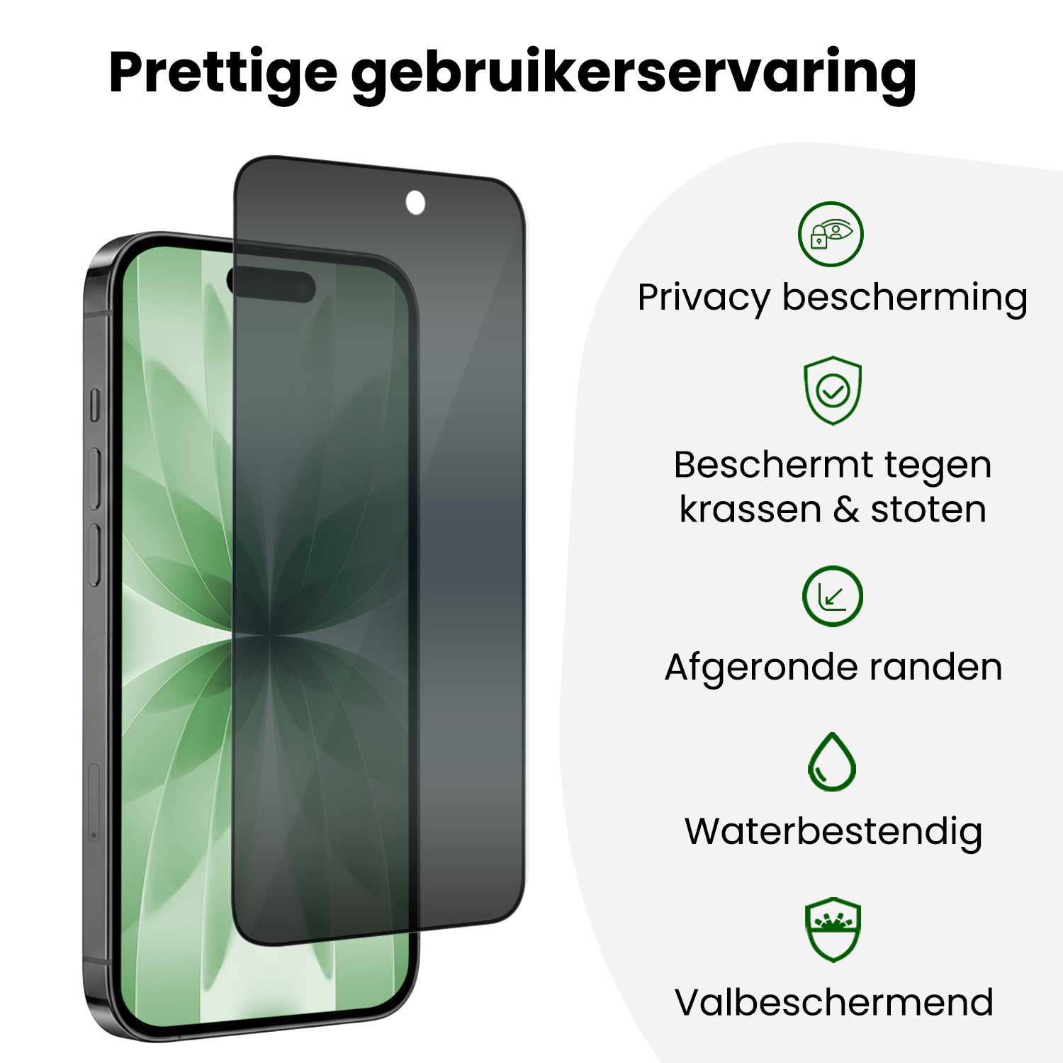 BASEY. BASEY. iPhone 17 Hybrid Privacy Screenprotector - 2 PACK
