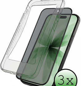BASEY. BASEY. iPhone 17 Hybrid Privacy Screenprotector - 3 PACK