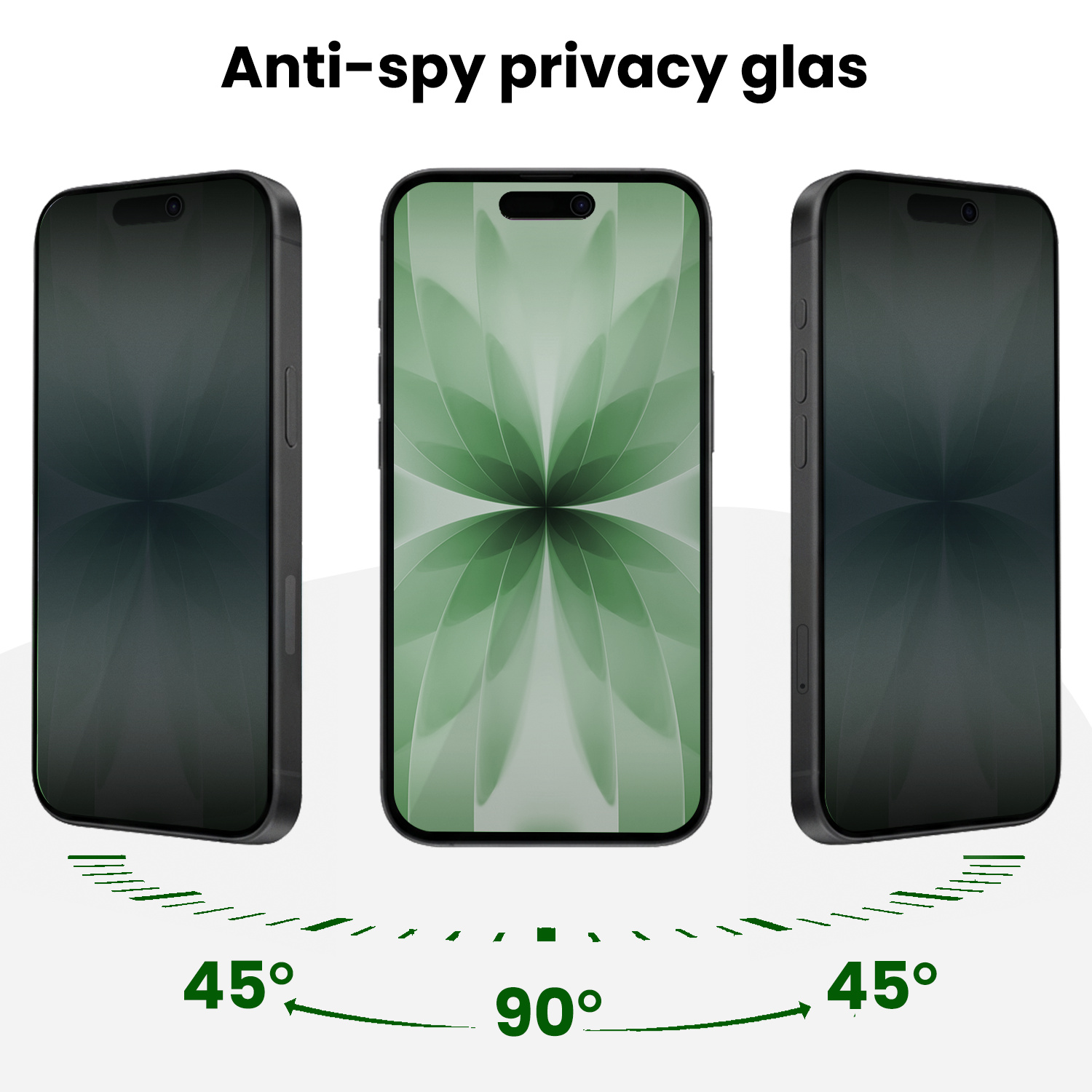 BASEY. BASEY. iPhone 17 Hybrid Privacy Screenprotector - 3 PACK