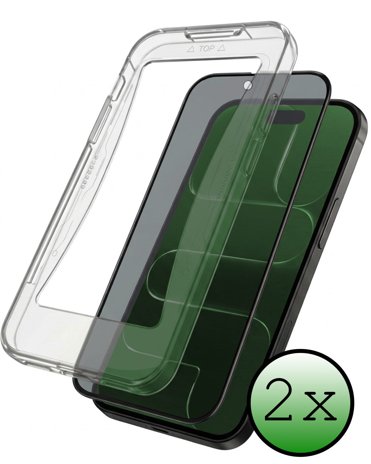 BASEY. BASEY. iPhone Air Hybrid Privacy Screenprotector - 2 PACK