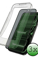 BASEY. BASEY. iPhone 17 Pro Hybrid Privacy Screenprotector - 3 PACK