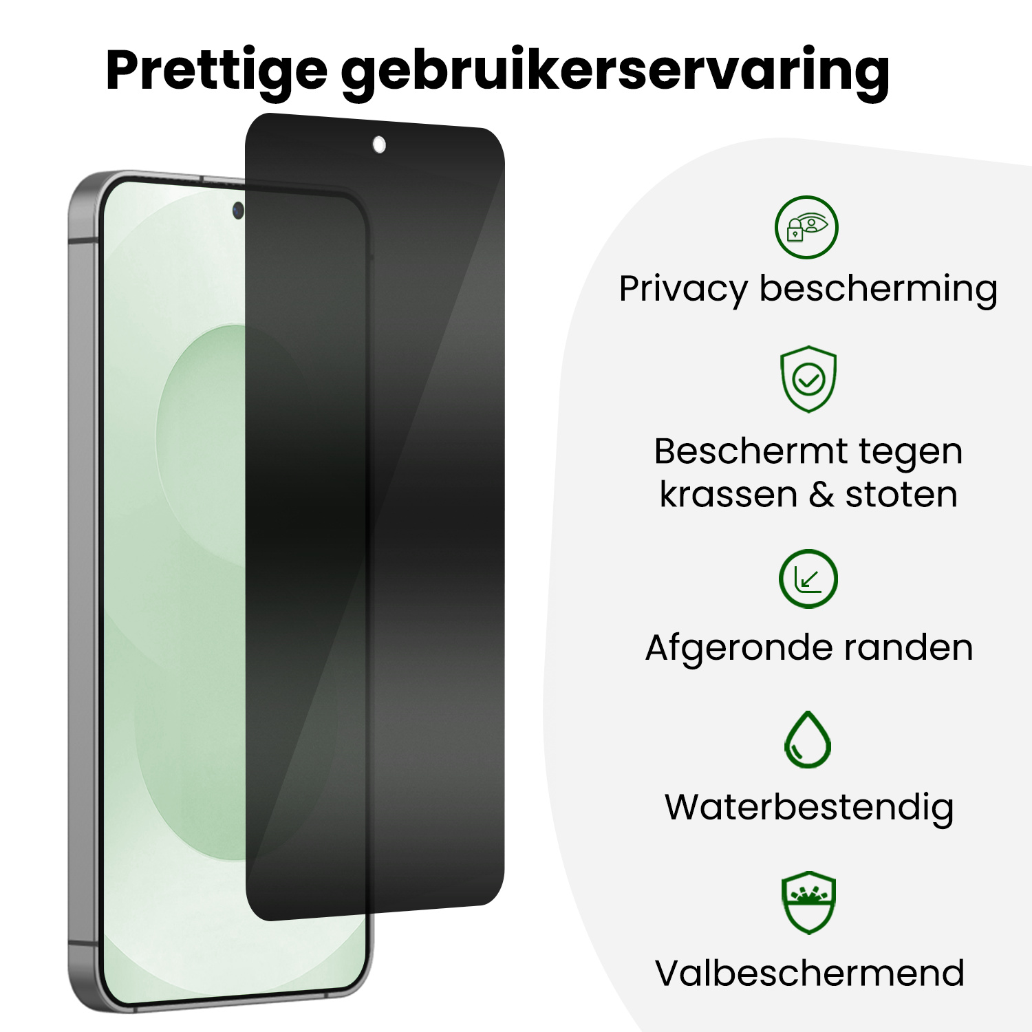 BASEY. BASEY. Samsung Galaxy S25 Hybrid Privacy Screenprotector