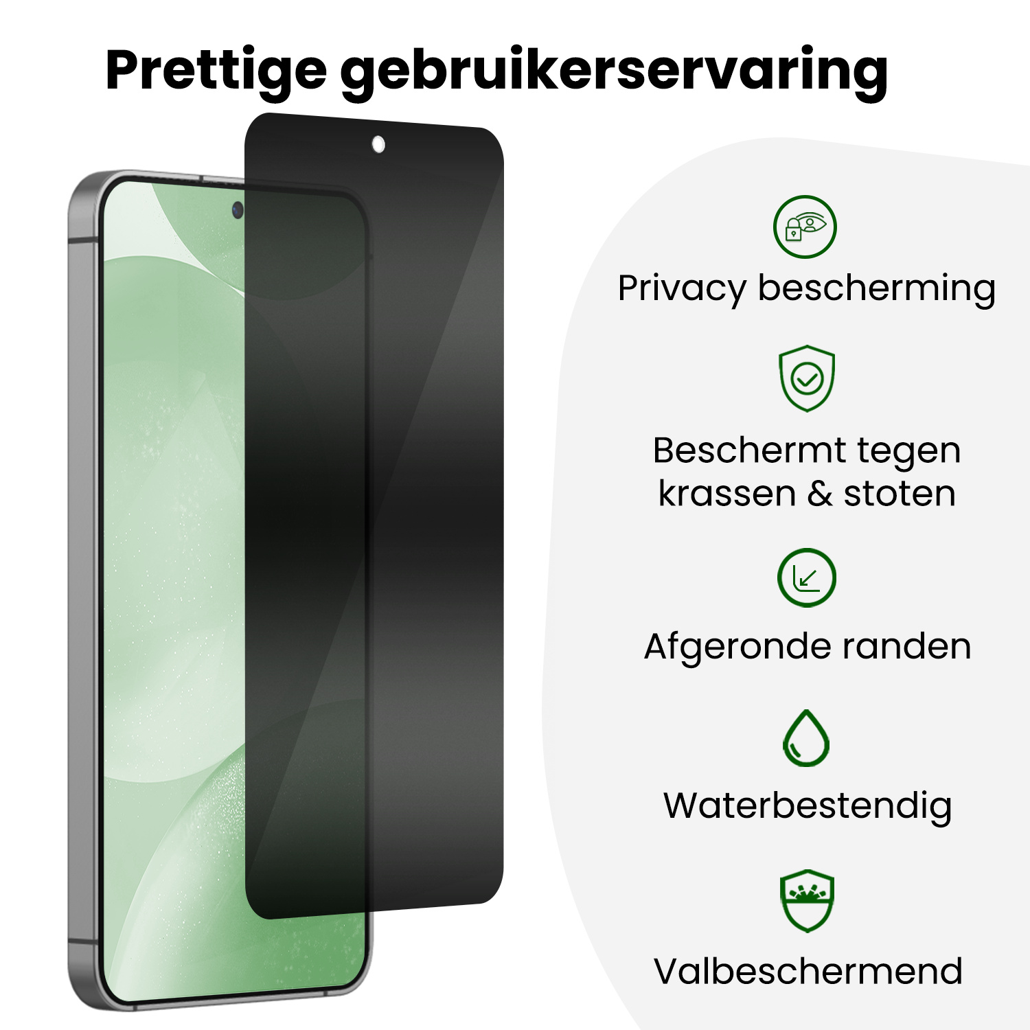 BASEY. BASEY. Samsung Galaxy S24 Hybrid Privacy Screenprotector
