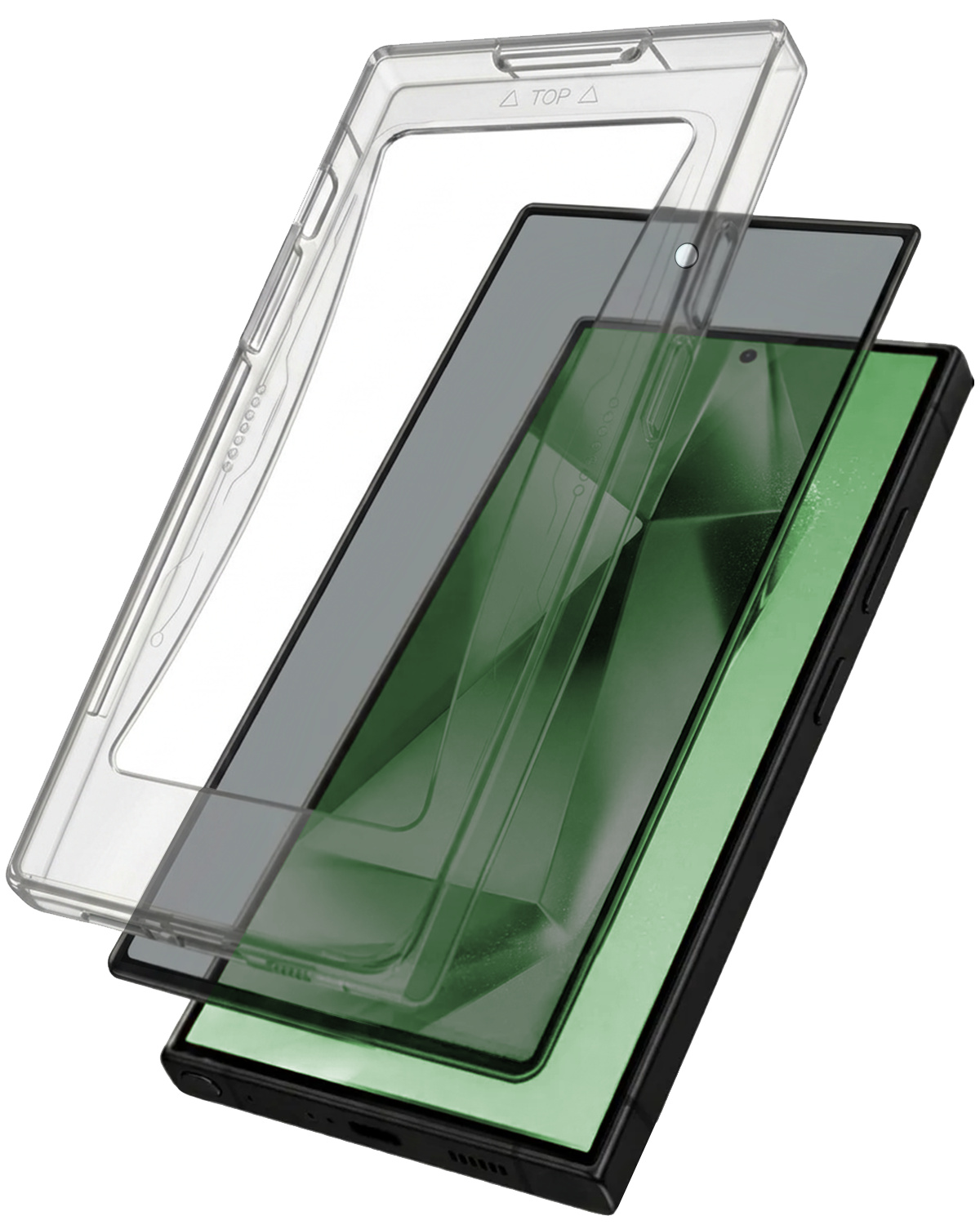 BASEY. BASEY. Samsung Galaxy S24 Ultra Hybrid Privacy Screenprotector