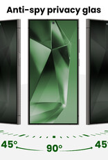 BASEY. BASEY. Samsung Galaxy S24 Ultra Hybrid Privacy Screenprotector - 2 PACK