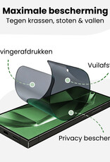 BASEY. BASEY. Samsung Galaxy S24 Ultra Hybrid Privacy Screenprotector - 2 PACK