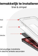 NoXx NoXx iPhone 16 Hybrid Privacy Screenprotector - 3 PACK