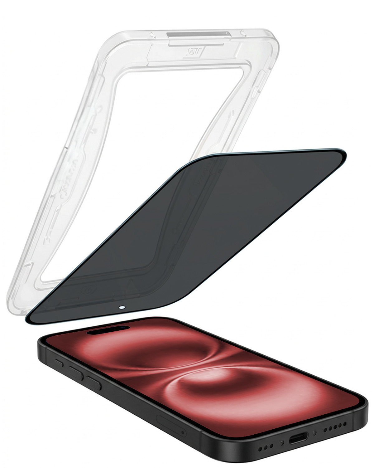 NoXx NoXx iPhone 16 Plus Hybrid Privacy Screenprotector