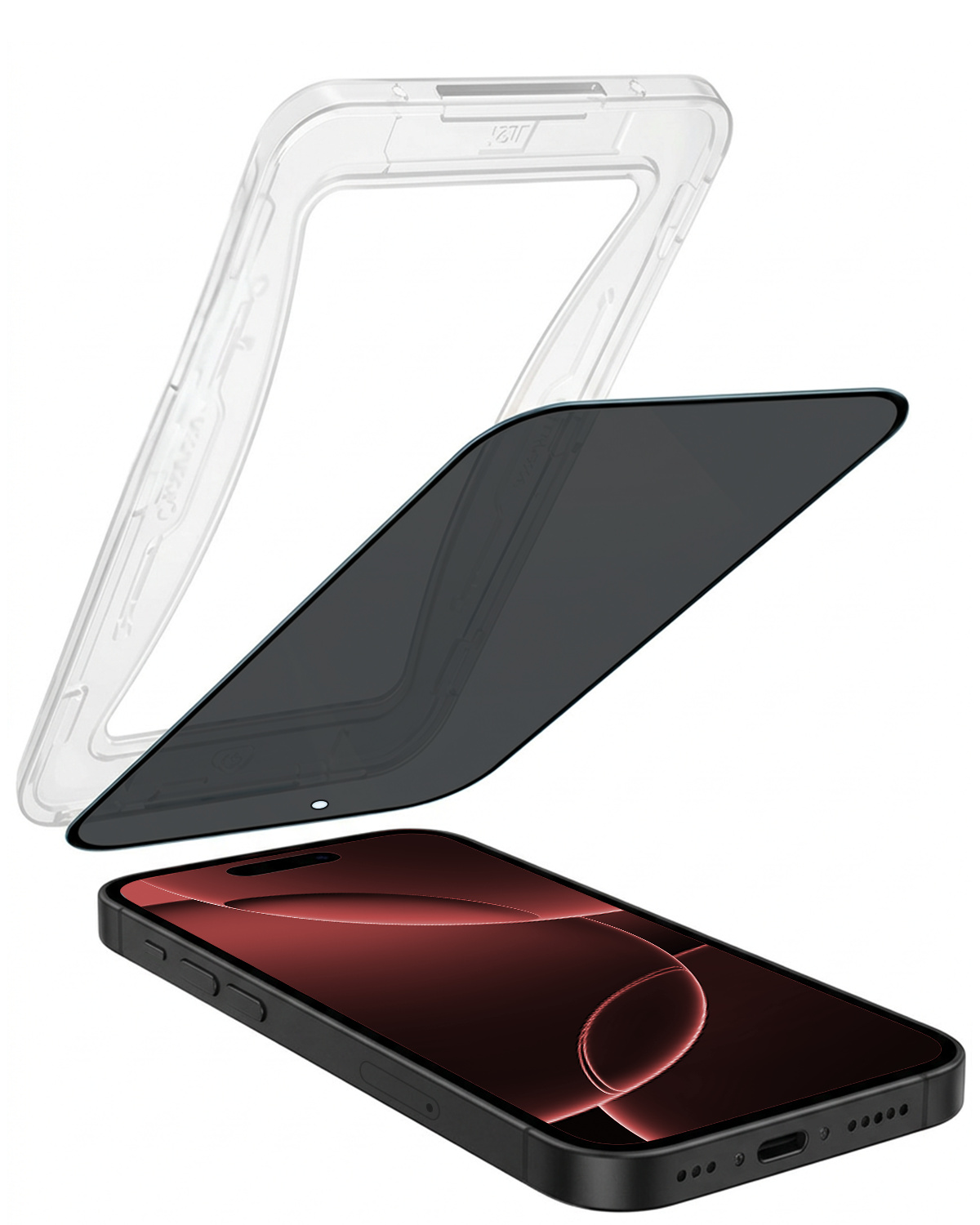 NoXx NoXx iPhone 16 Pro Hybrid Privacy Screenprotector