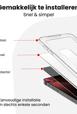 NoXx NoXx iPhone 16 Pro Hybrid Privacy Screenprotector - 3 PACK