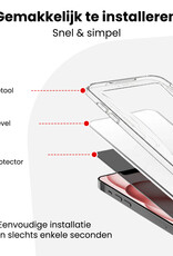 NoXx NoXx iPhone 15 Hybrid Privacy Screenprotector - 2 PACK